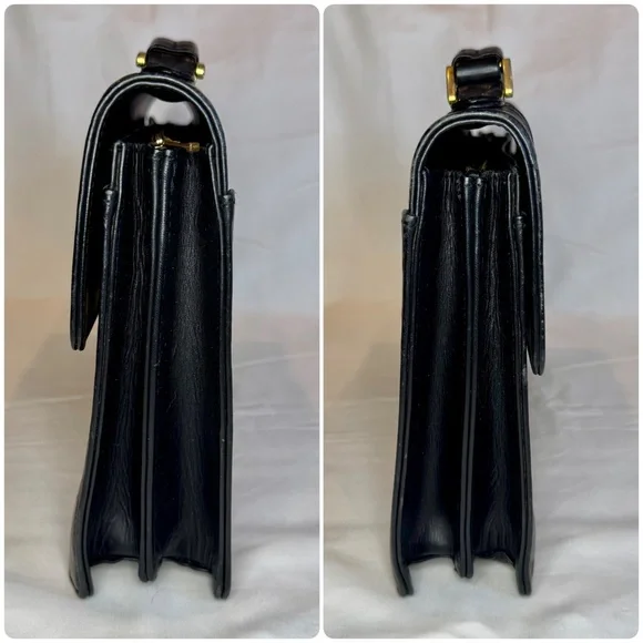 2 FER - Vintage Gianni Versace Brief Case Style Handbag & Matching Wallet - Picture 6 of 15